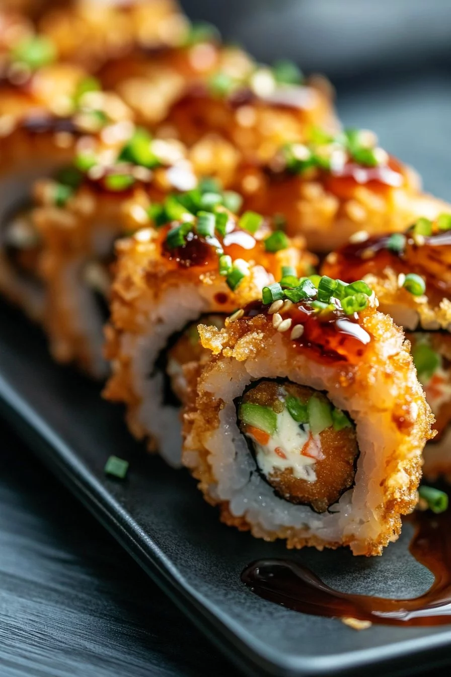 Knusprige frittierte Sushirolle