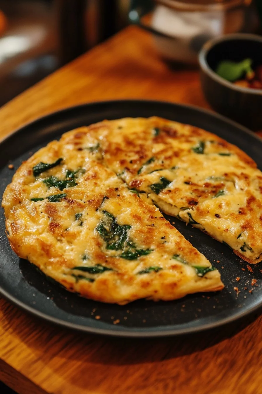 Spinat- und Manchego-Käse-Tortilla