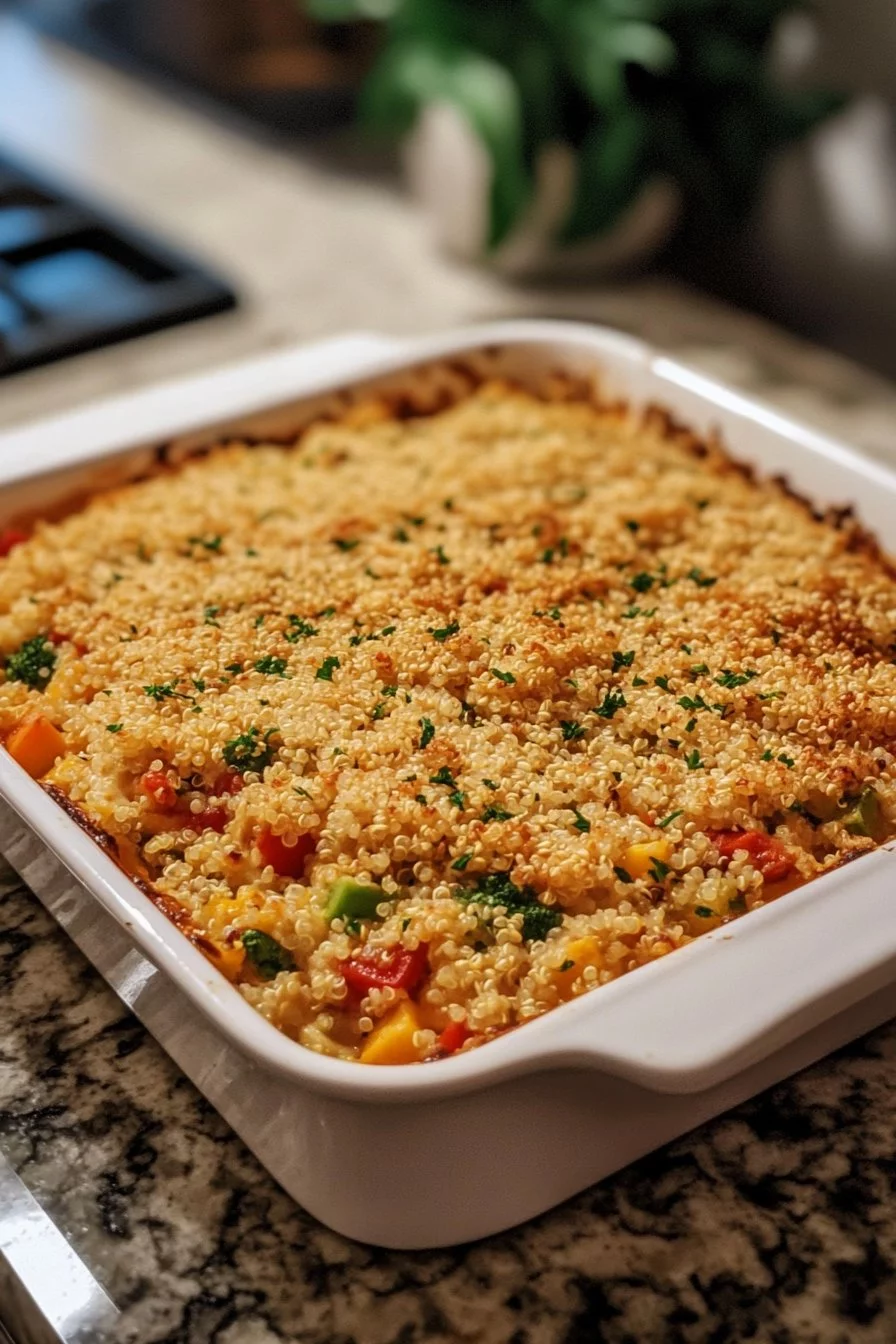 Quinoa-Gemüse-Auflauf mit Käse