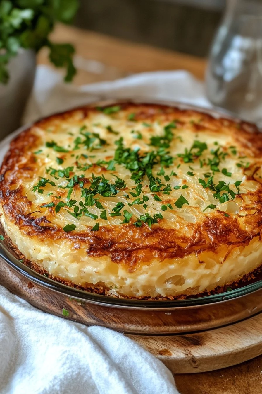 Omas Zwiebelkuchen auf Blech