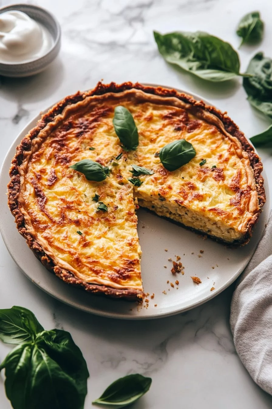Bester Hashbrown-Quiche mit Kruste