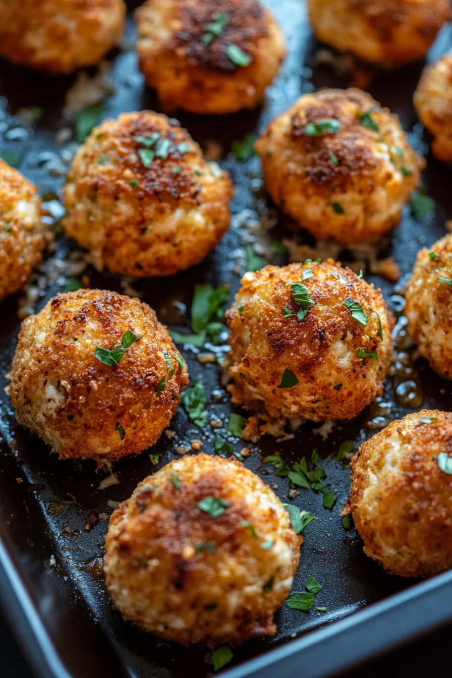 Geröstete Blumenkohlbällchen mit Parmesan