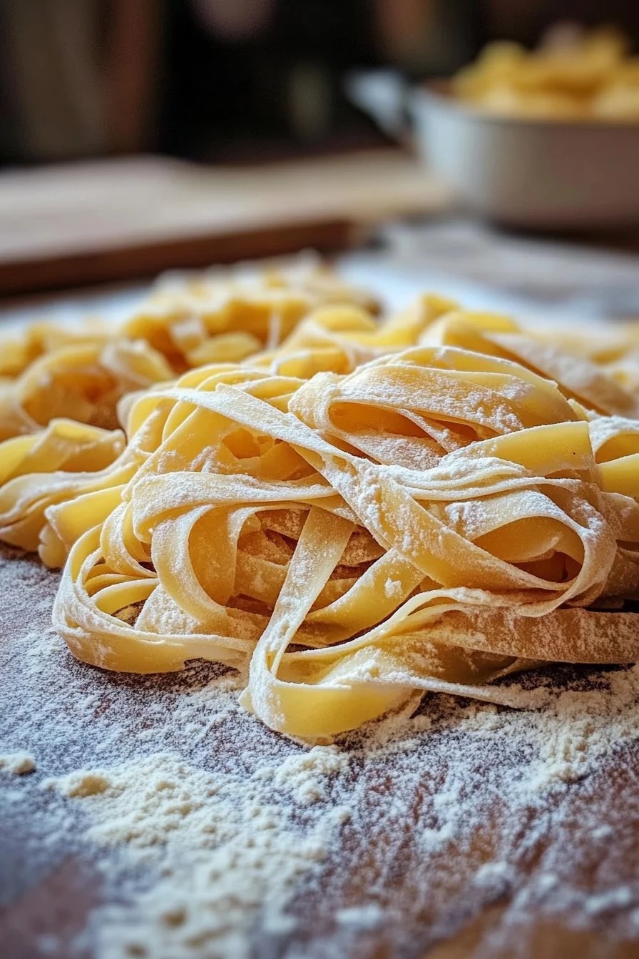 Hausgemachte frische Pasta