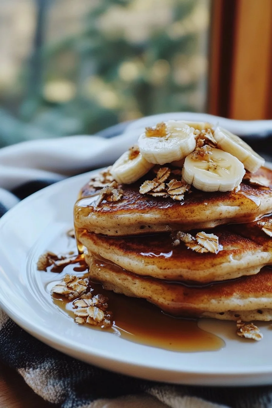 Hafer- und Bananen-Pfannkuchen