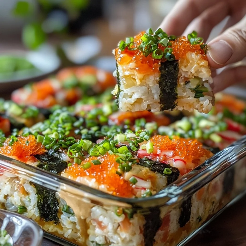 Leckeres Sushi, das frisch gebacken wird, auf einem Holzbrett präsentiert.
