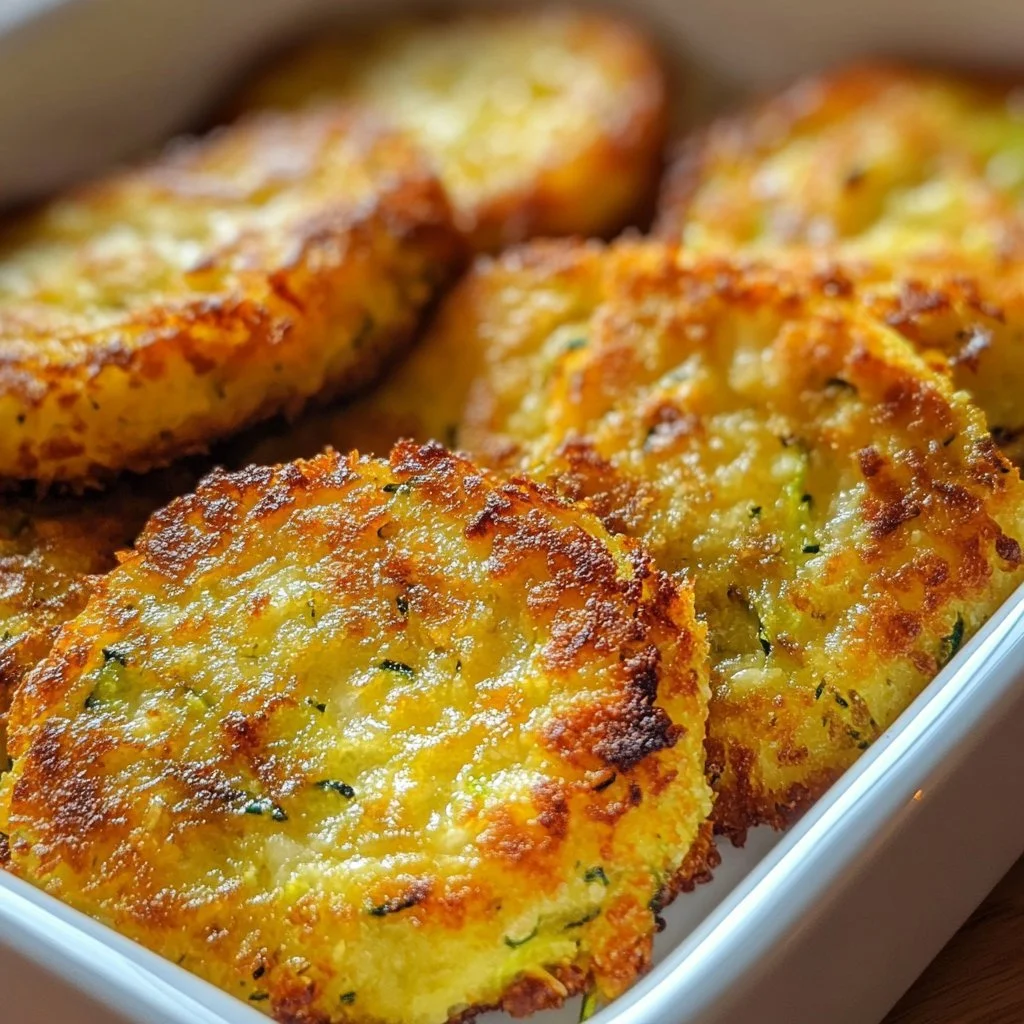 Schmackhafte Zucchini-Bällchen auf einem Teller serviert