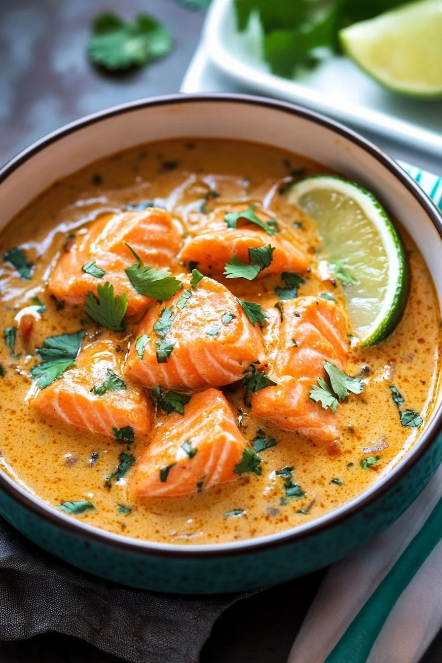 Kokos-Salmon-Curry