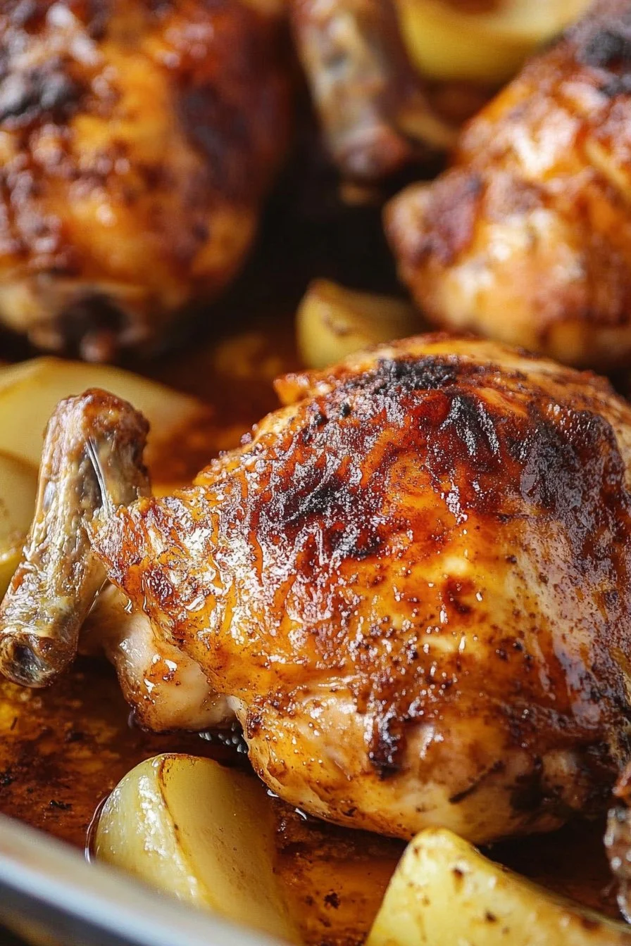 Hähnchen in Bier im Ofen gebraten