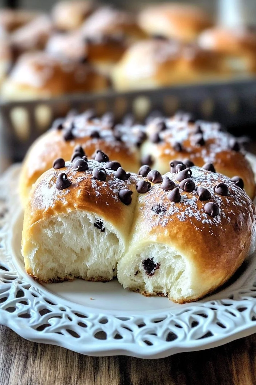 Joghurtbrötchen mit Schokoladenstückchen