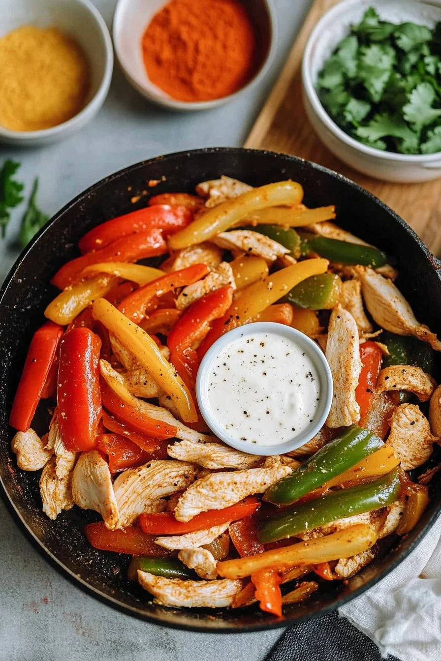 Hühnchen-Fajitas