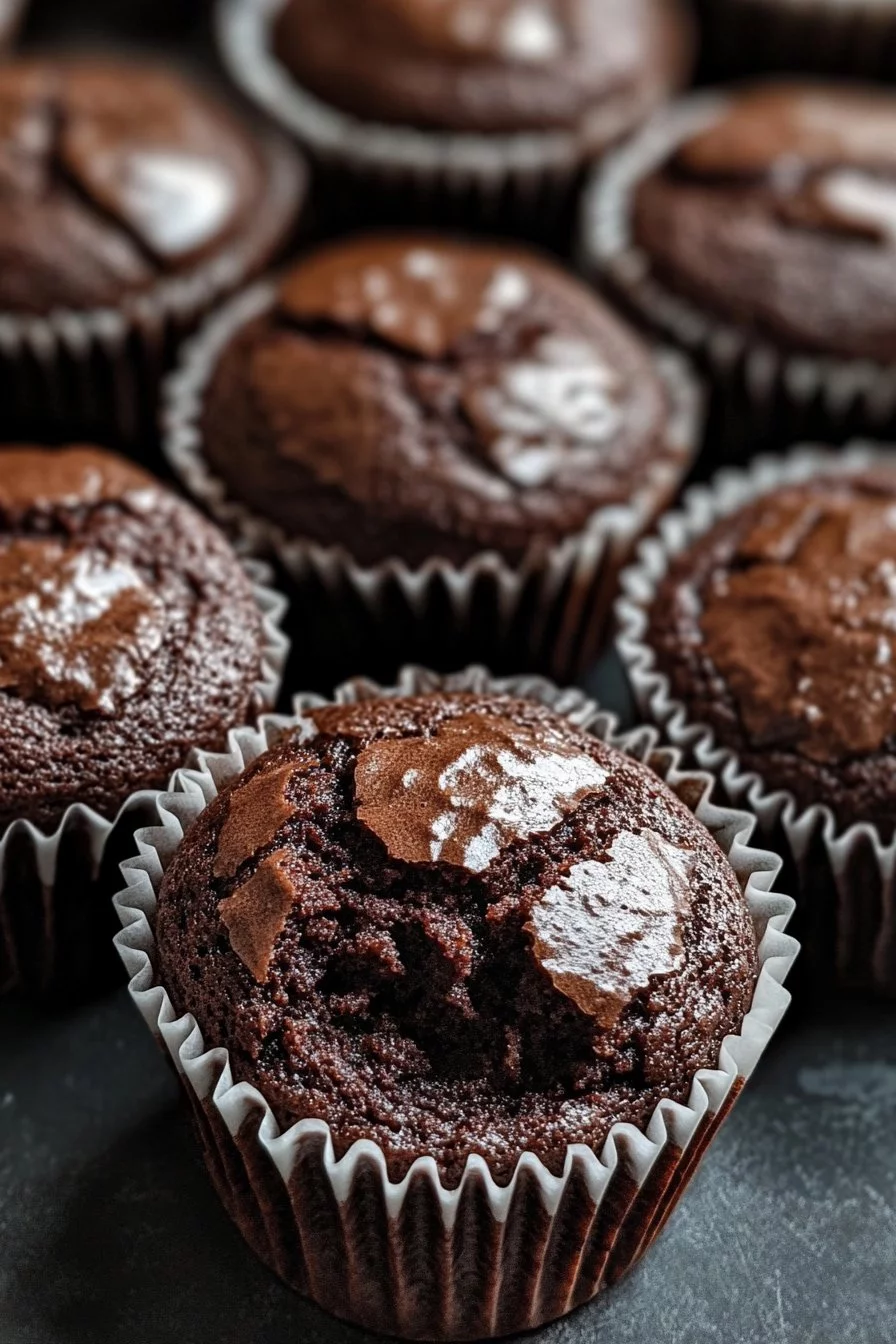 Doppelt Schokoladenmuffins