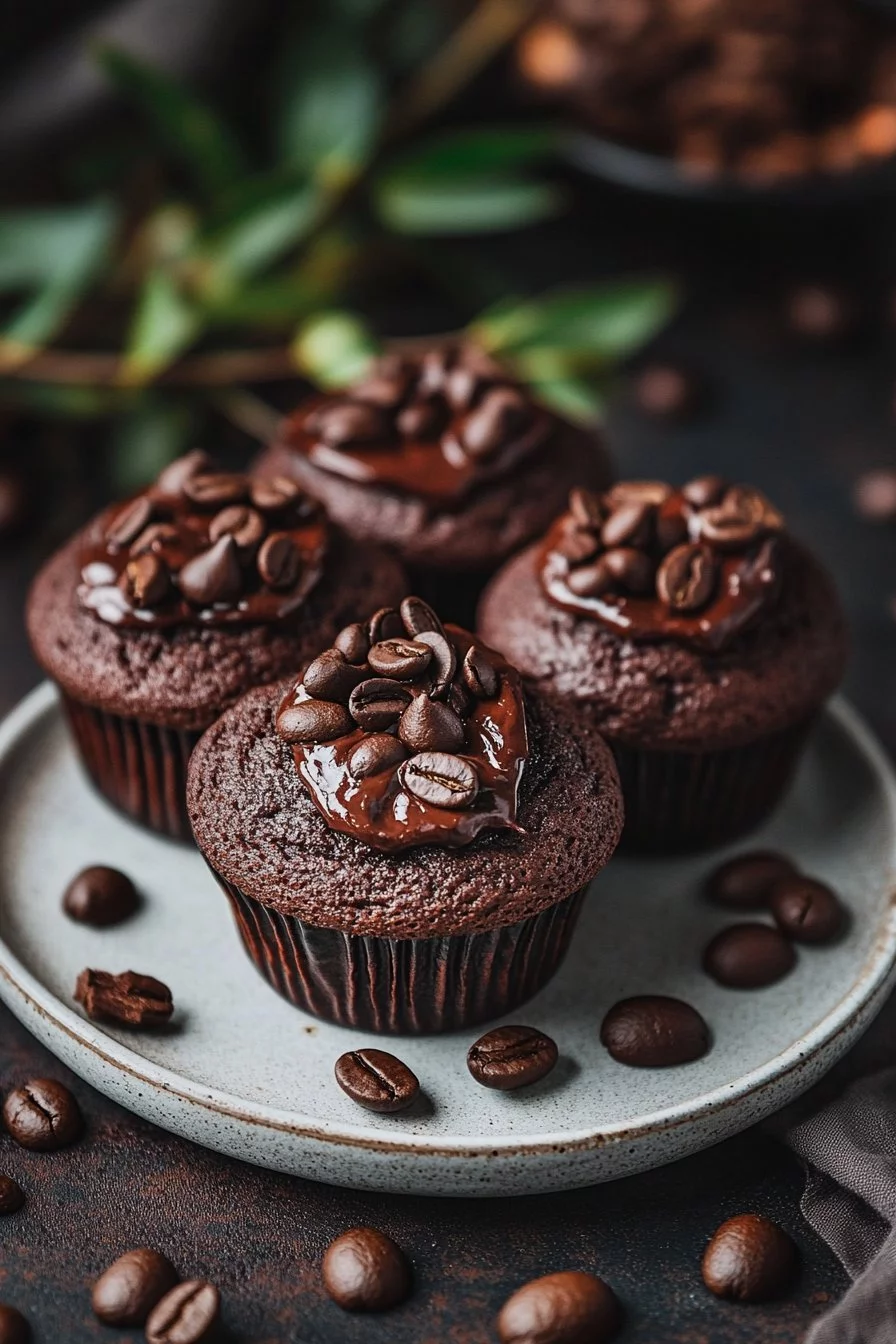 Feuchte Schokoladen-Espresso-Muffins