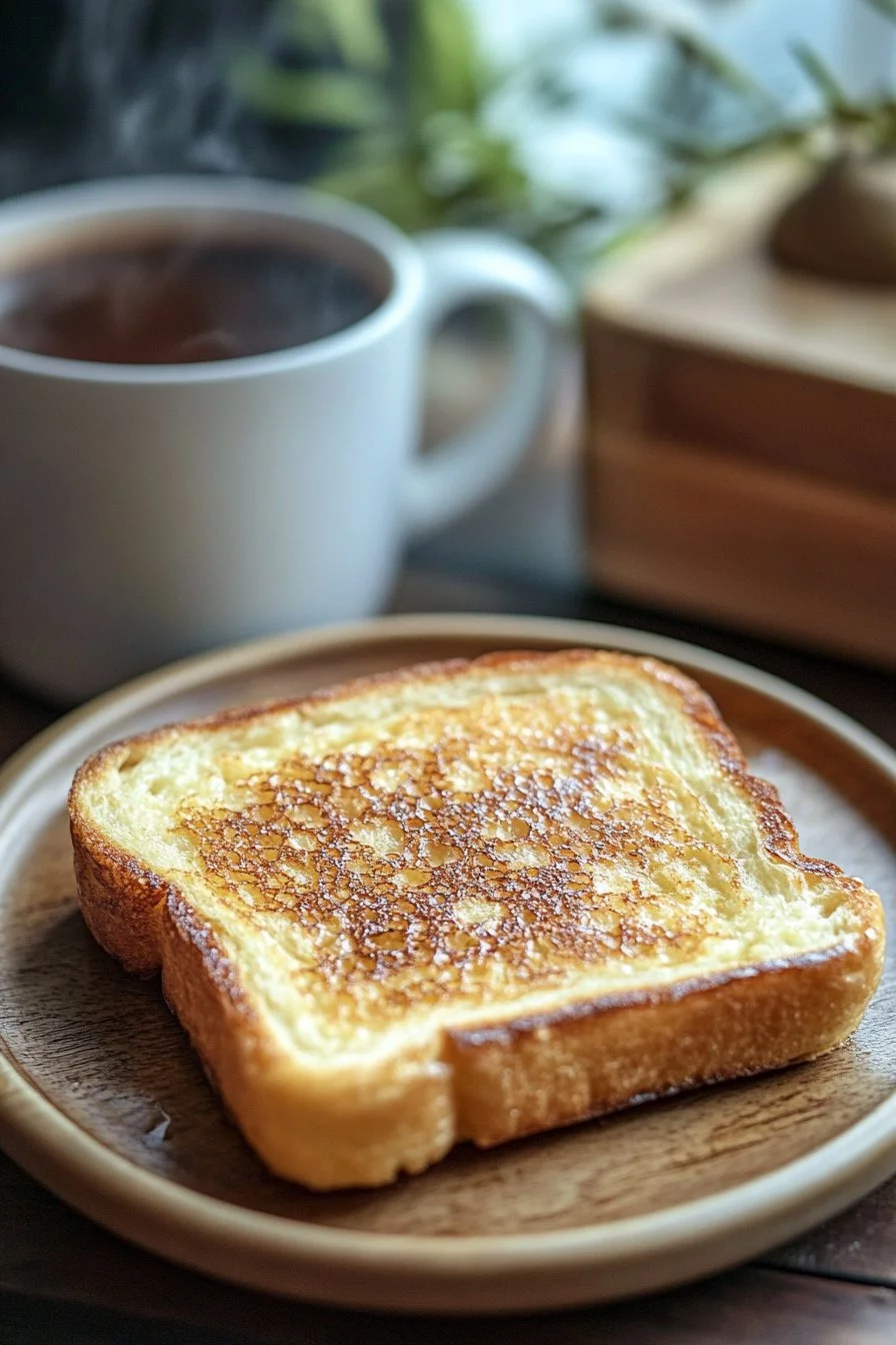 Schnelle französische Toast-Tasse aus der Mikrowelle