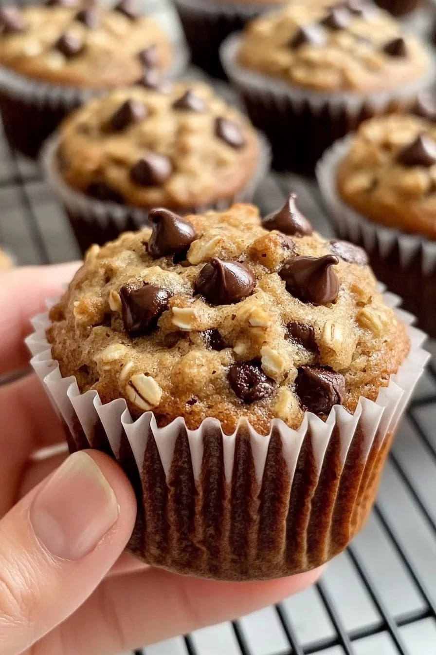 Hafermuffins mit Schokoladenstücken