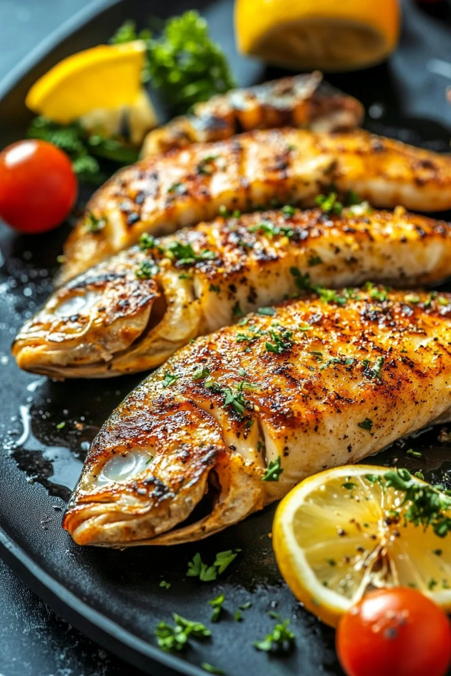 Gegrillter Fisch im Ofen