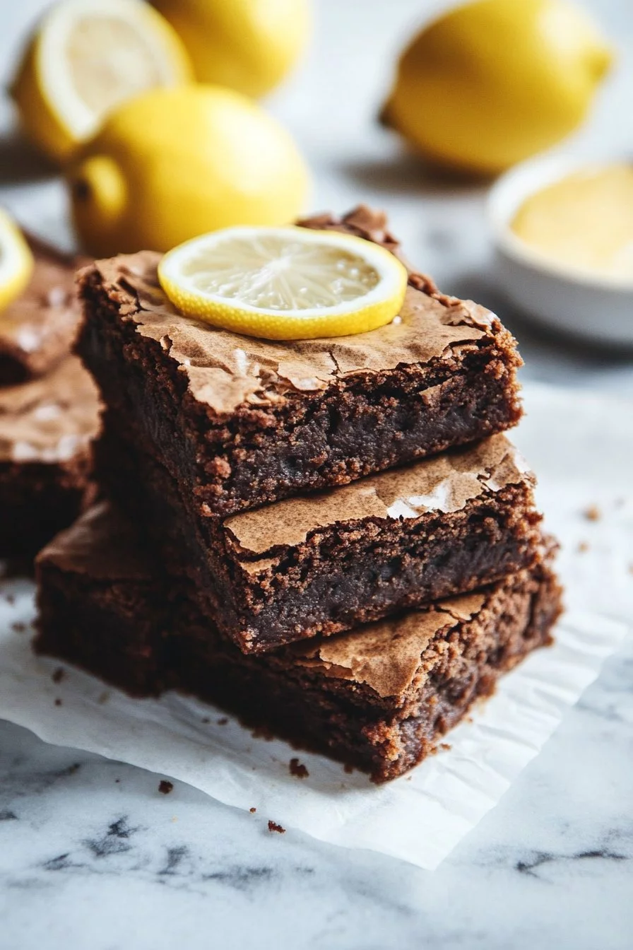 Zitronenbrownies