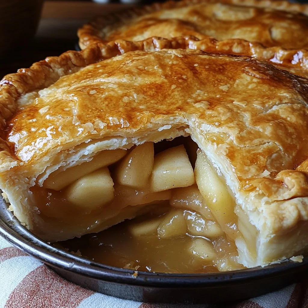 Leckerer Apfelkuchen mit frischen Äpfeln und Zimt