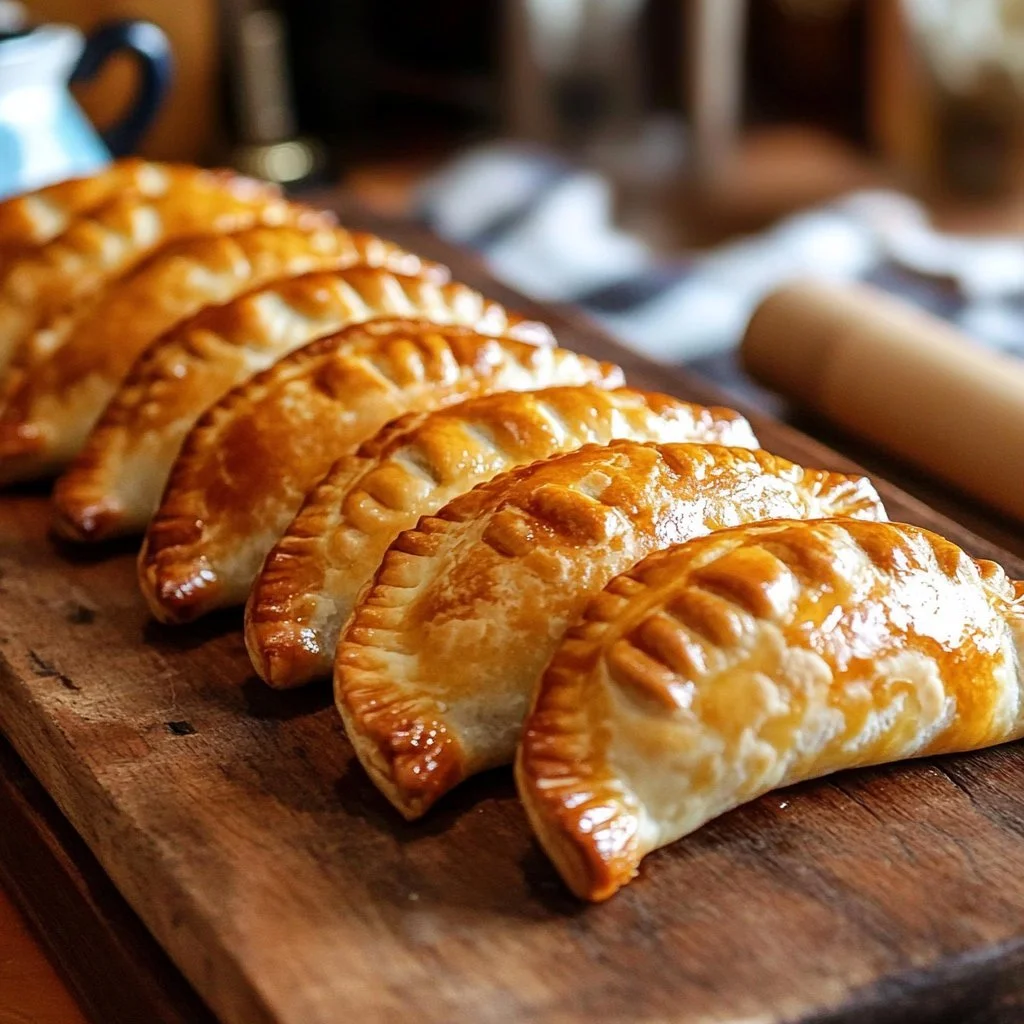 Argentinische Rindfleisch-Empanadas frisch serviert auf einem Teller