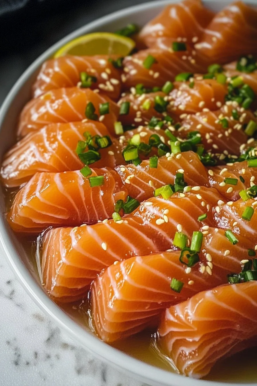 Zitronen-Sashimi mit Lachs