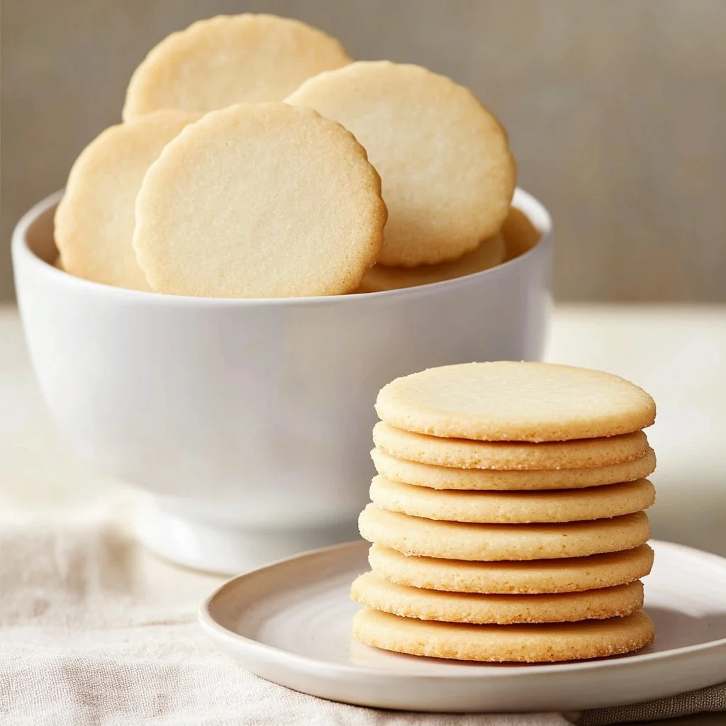 Hausgemachte Butterkekse, frisch gebacken und lecker zum Genießen.