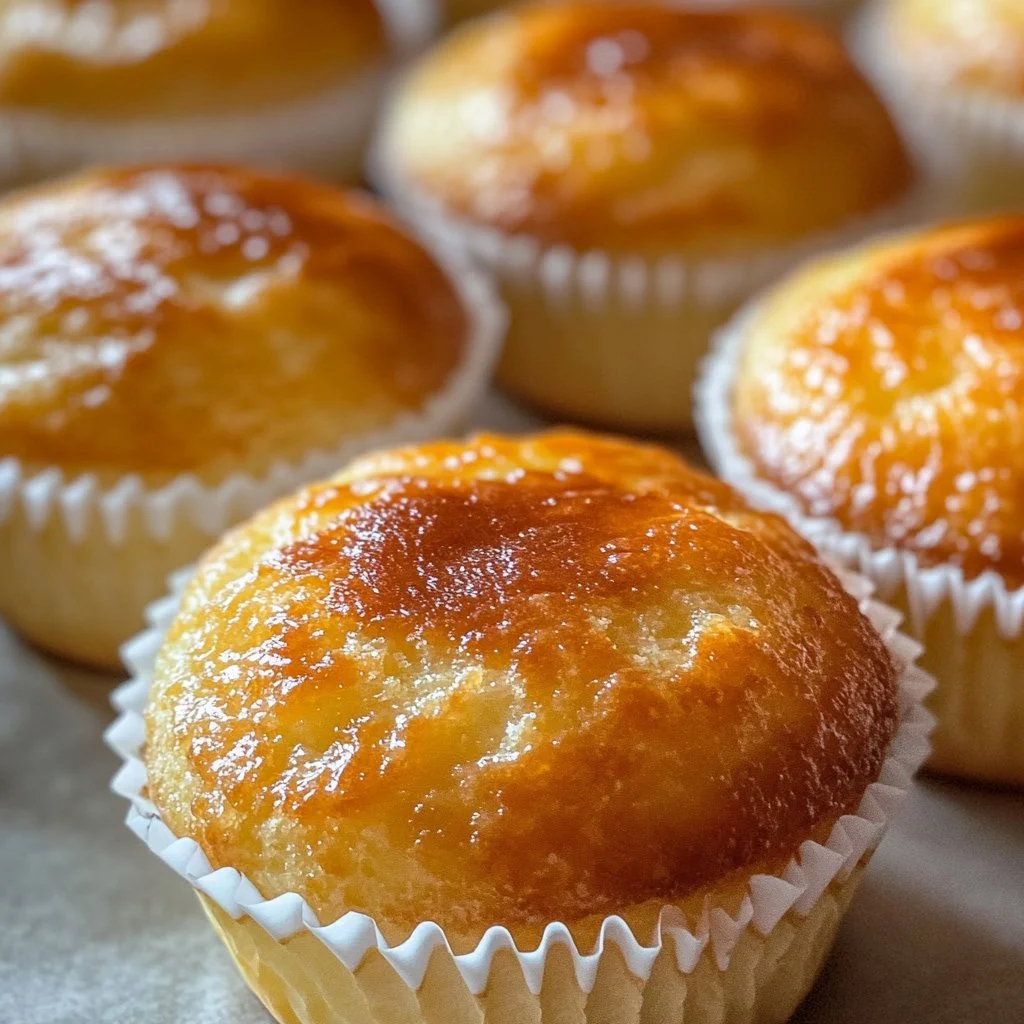 Frisch gebackene Buttermilch-Muffins auf einem Teller