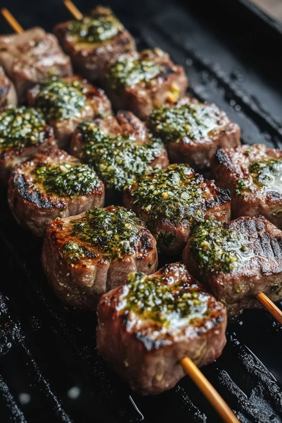 Gegrillter Besugo mit Kräuterbutter