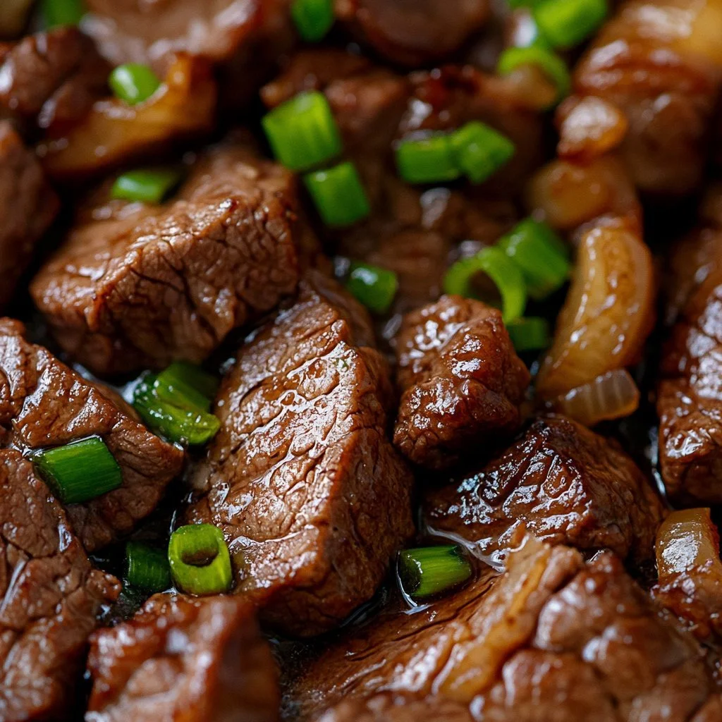 Gegrilltes Filet Hibachi auf einem Blackstone Grill zubereitet
