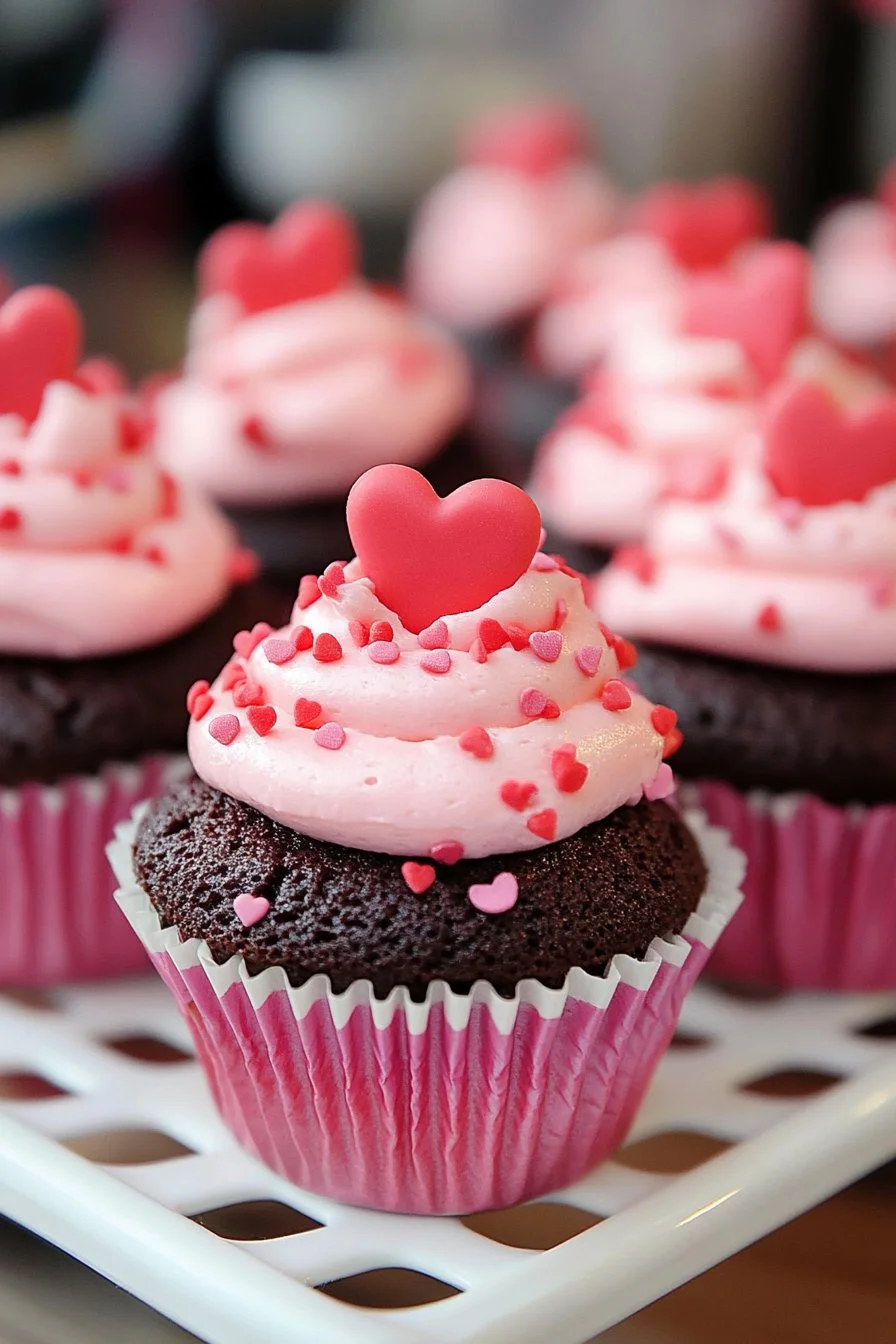 Valentinstags-Cupcakes