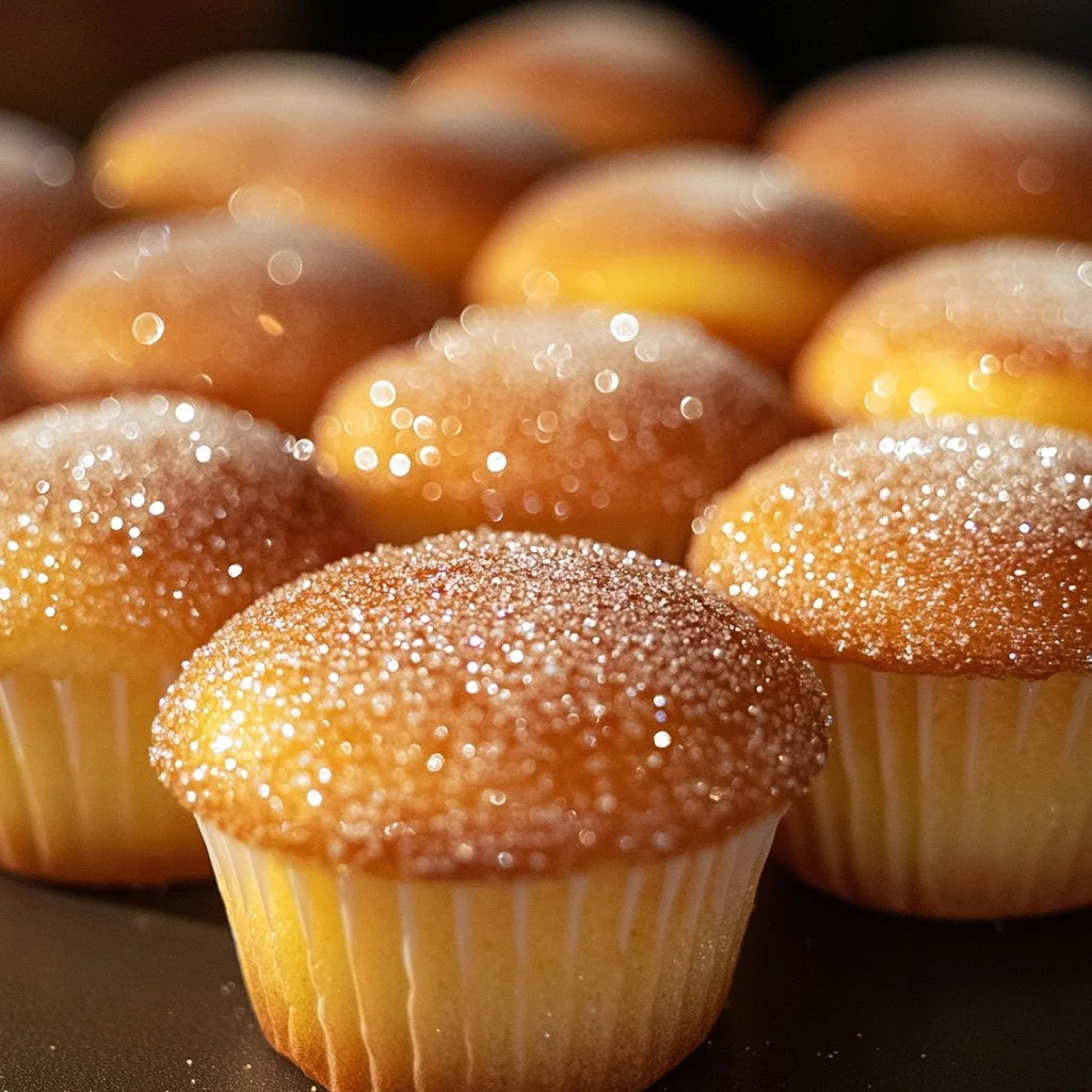 Französische Toast-Muffins mit Zimt und Zucker, frisch gebacken.