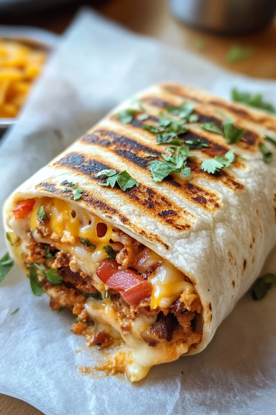 Gegrillter Käse-Burrito