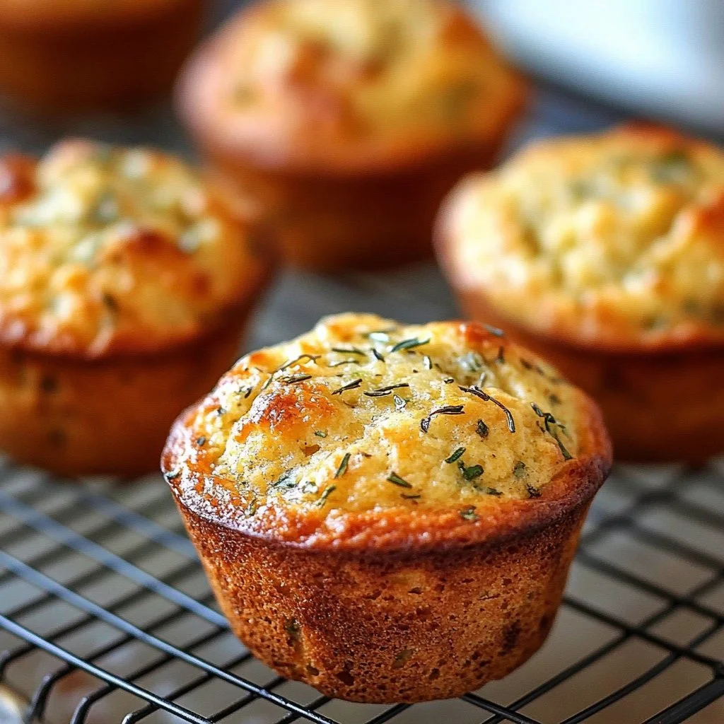 Herzhafte Käsemuffins frisch aus dem Ofen