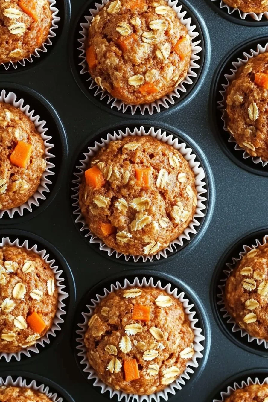 Hafer-Zucchini-Muffins aus einer Schüssel