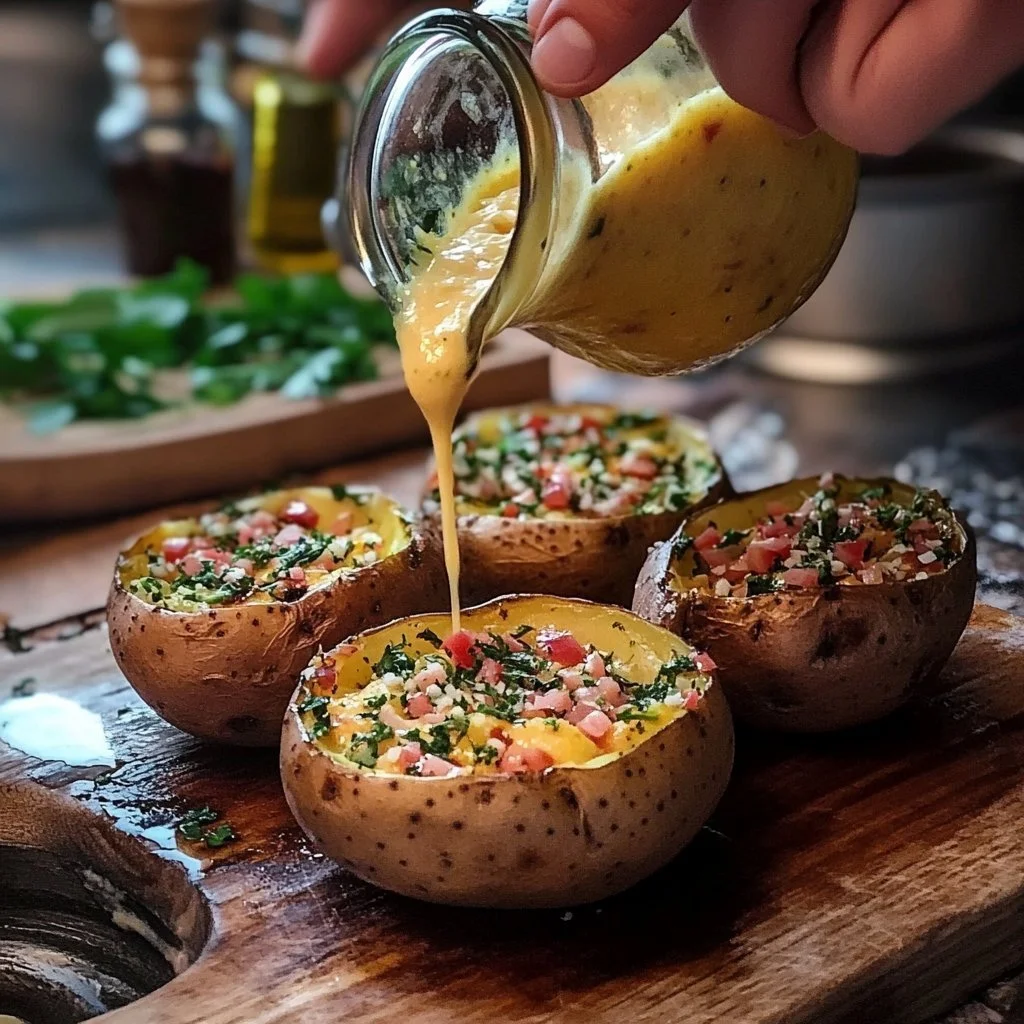 Leckere Kartoffelomelett-Torte, serviert in einem rustikalen Stil.