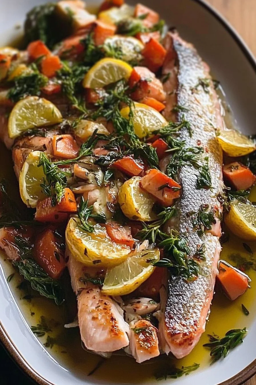 Fisch im Ofen mit Gemüse
