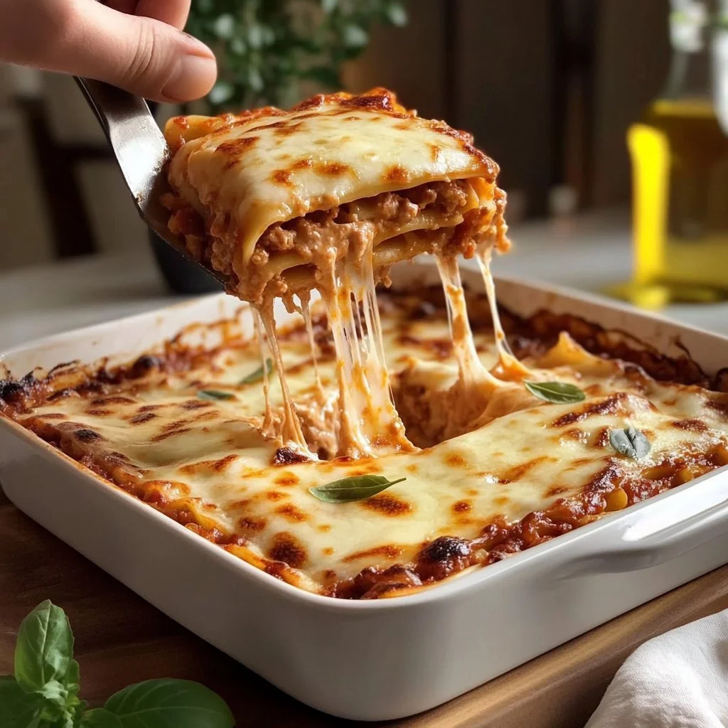 Leckere Lasagne-Röllchen auf einem Teller serviert.
