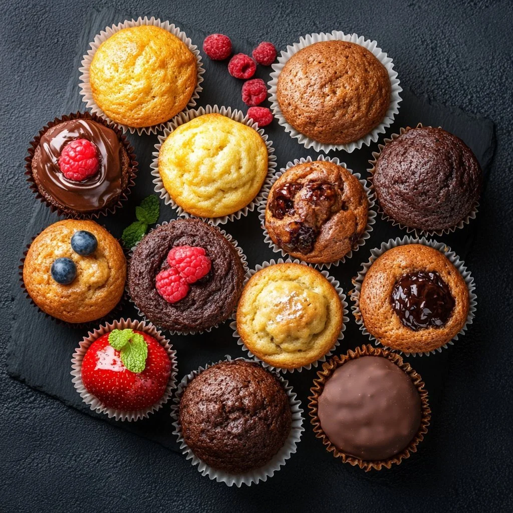 Leckere Muffins nach dem Meisterrezept frisch aus dem Ofen