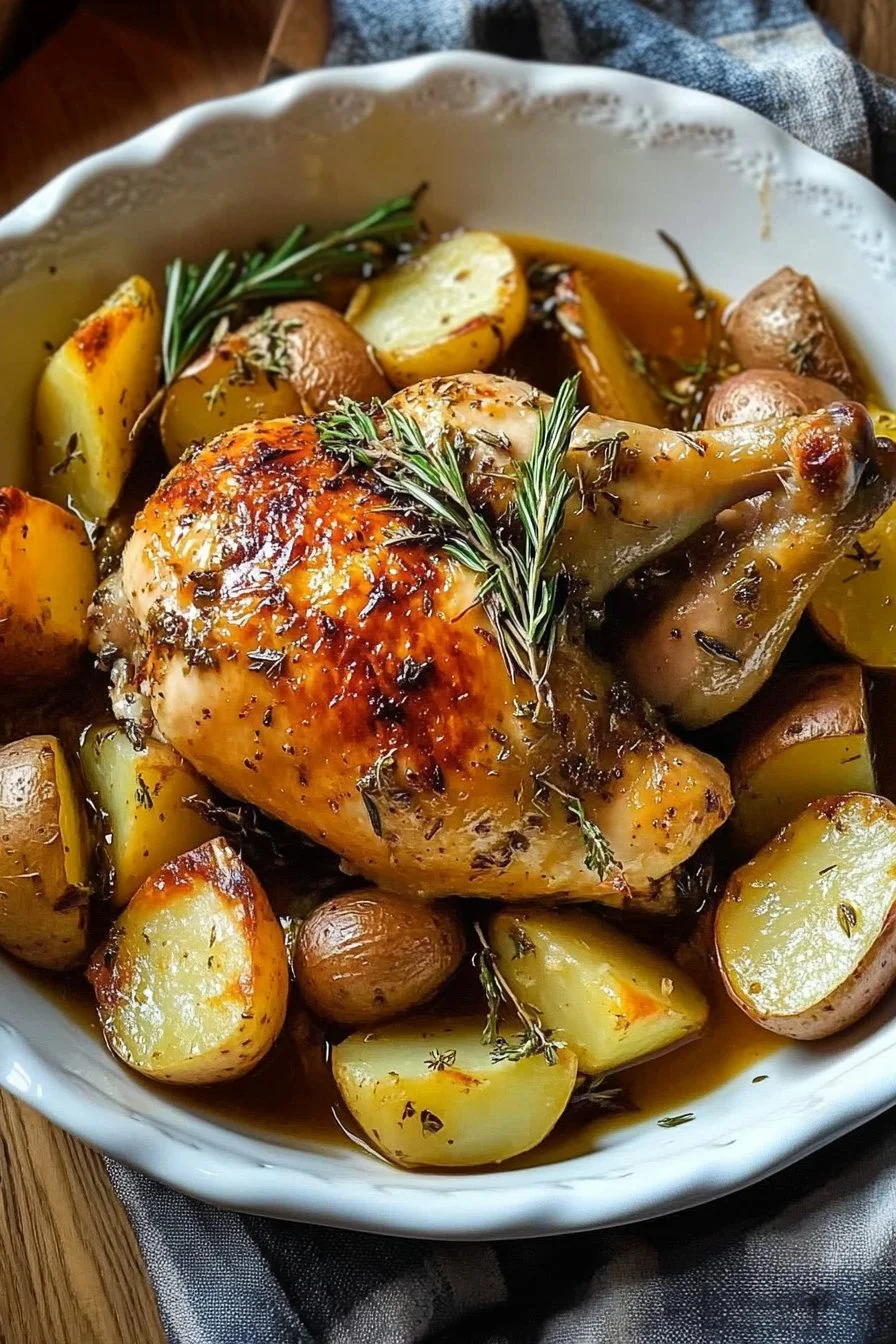 Hähnchen mit Kartoffeln