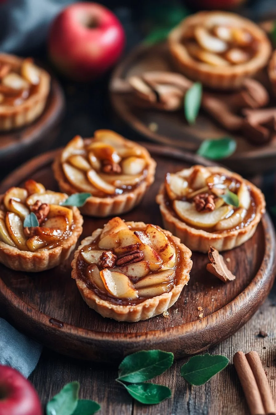 Vegane Mini-Apfeltörtchen