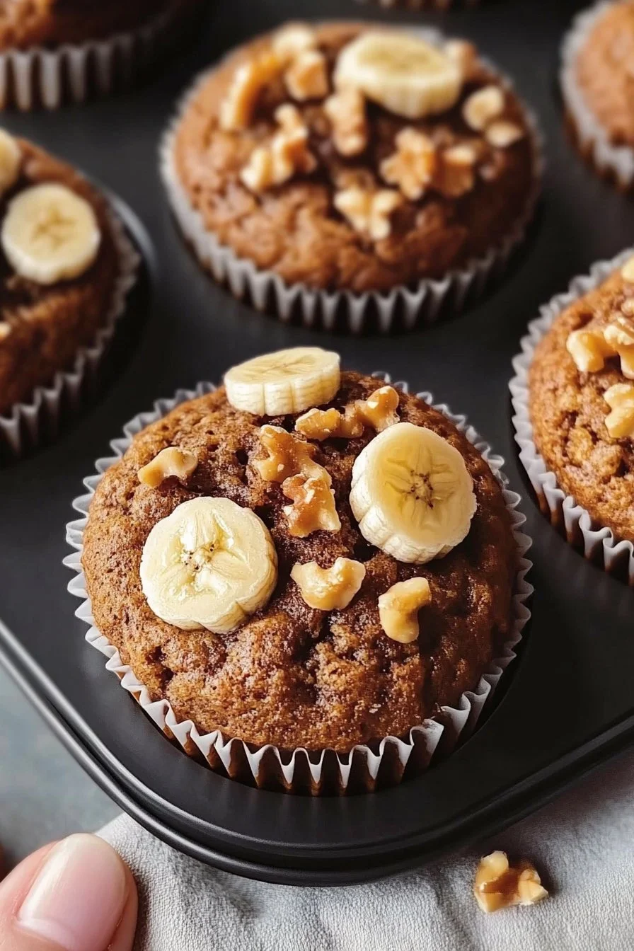 Die besten gesunden Bananenmuffins (Vegan, Glutenfrei)