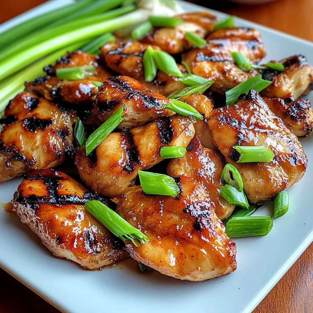 Vietnamesisches Grillhähnchen auf dem Grill, perfekt zubereitet.