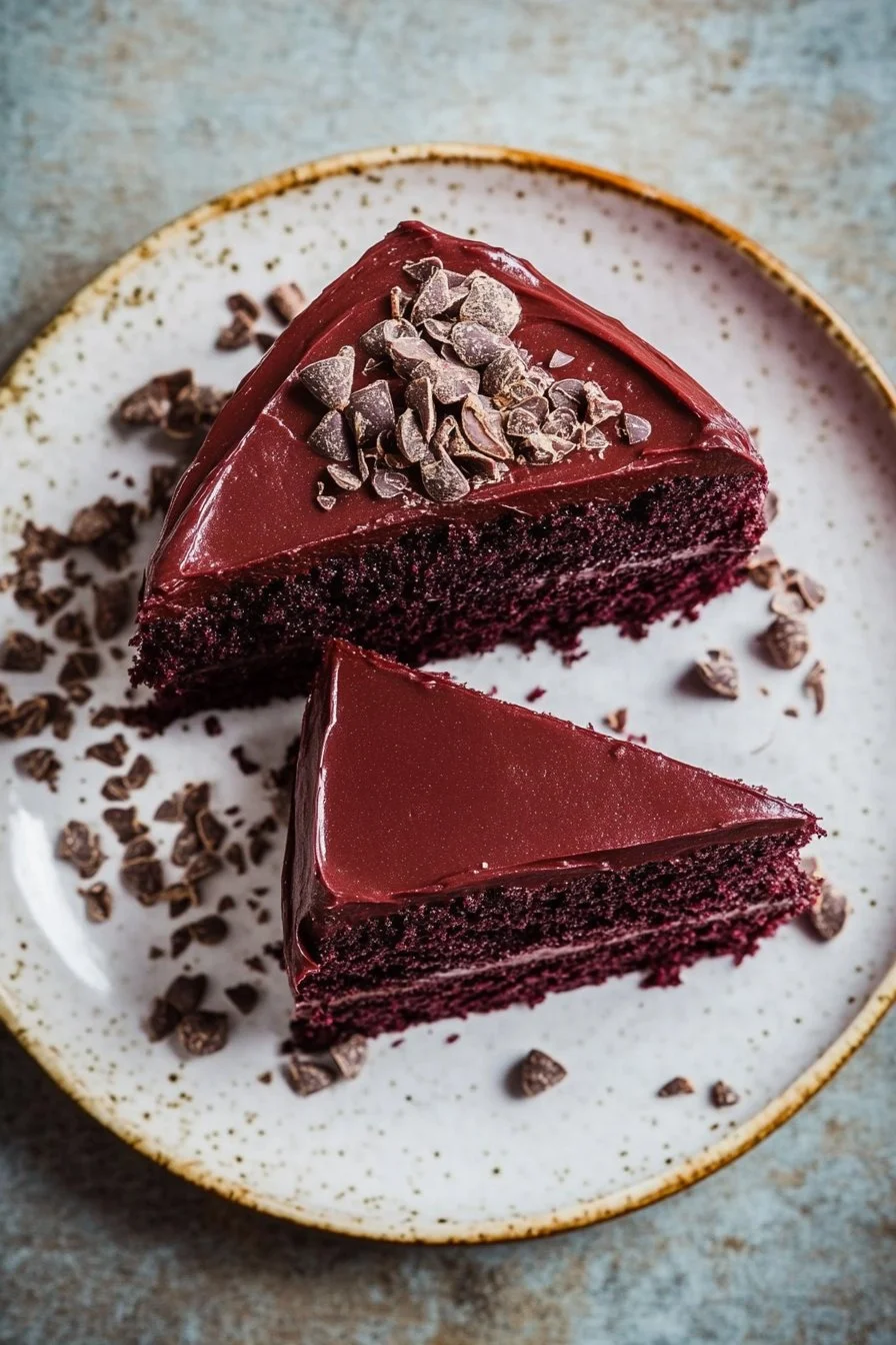 Rote-Bete- und Kakao-Kuchen