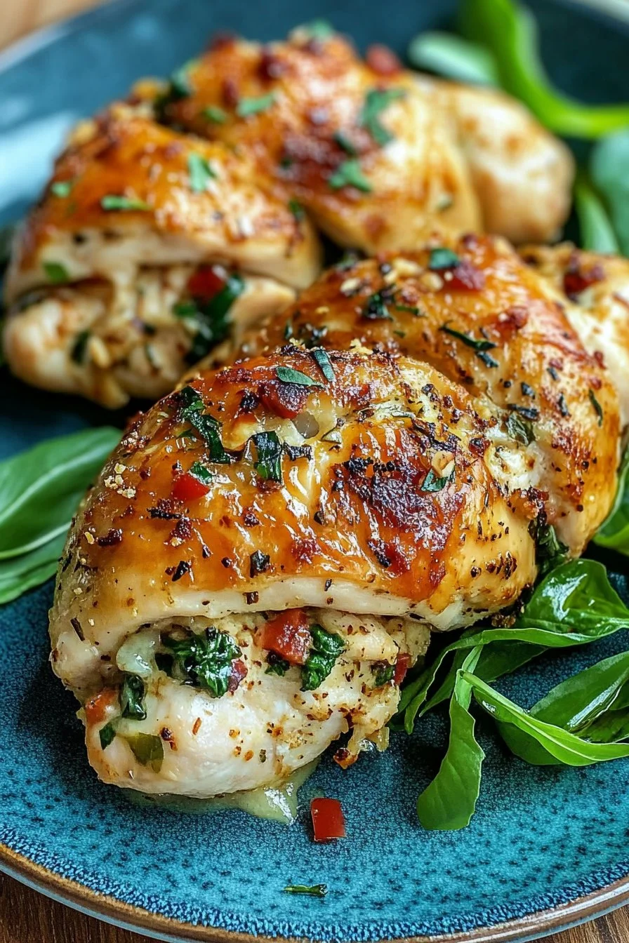 Leckeres Gefülltes Hähnchen