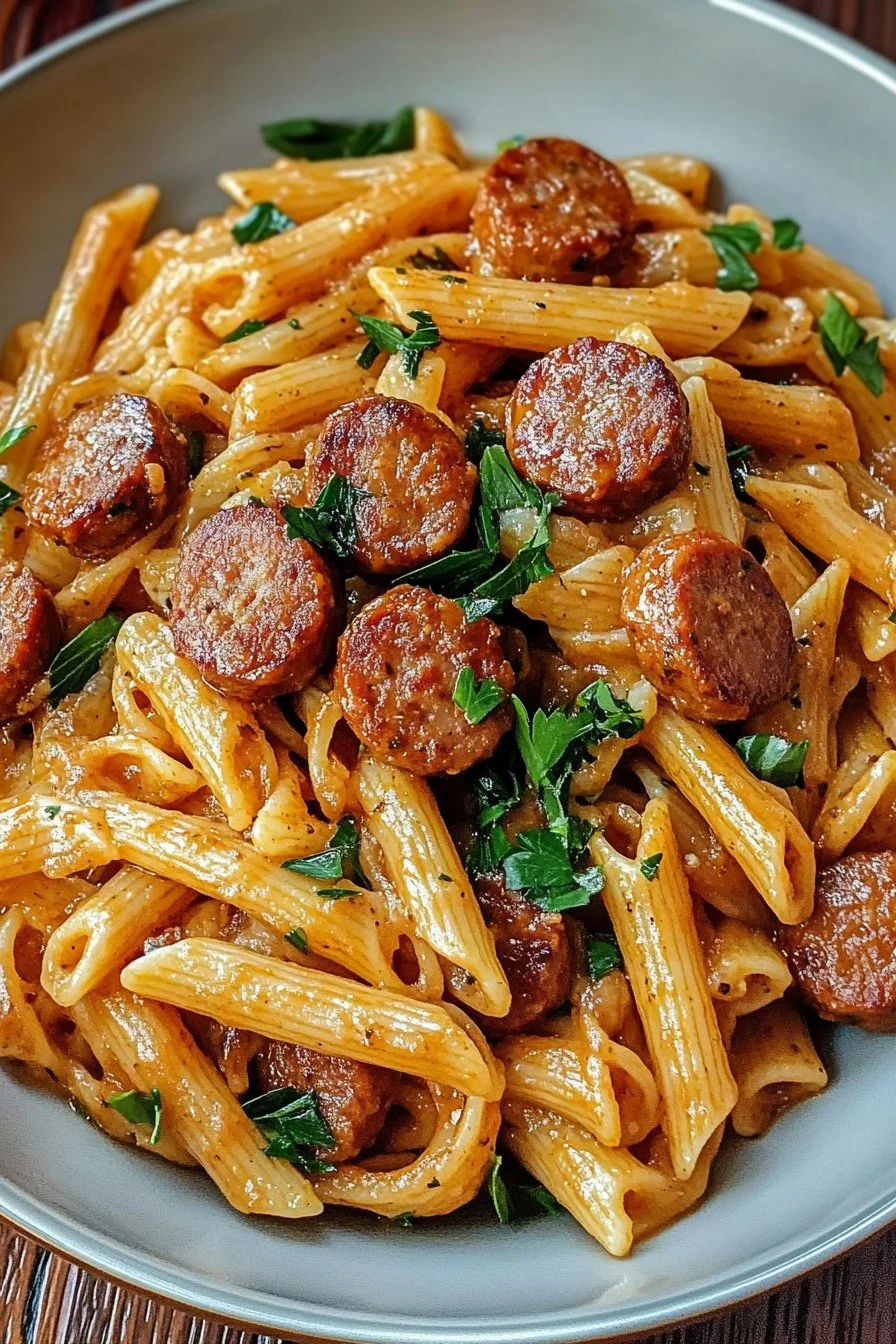 Pasta mit Cajun-Wurst