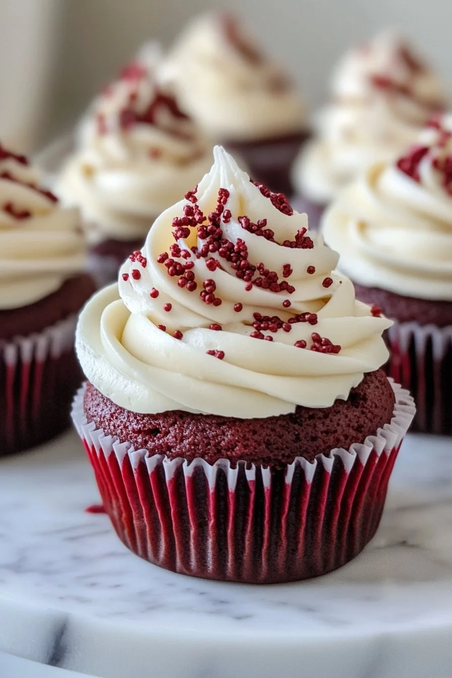 Rote Samt-Cupcakes