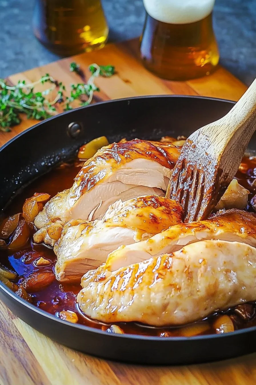 Hähnchen mit Bier