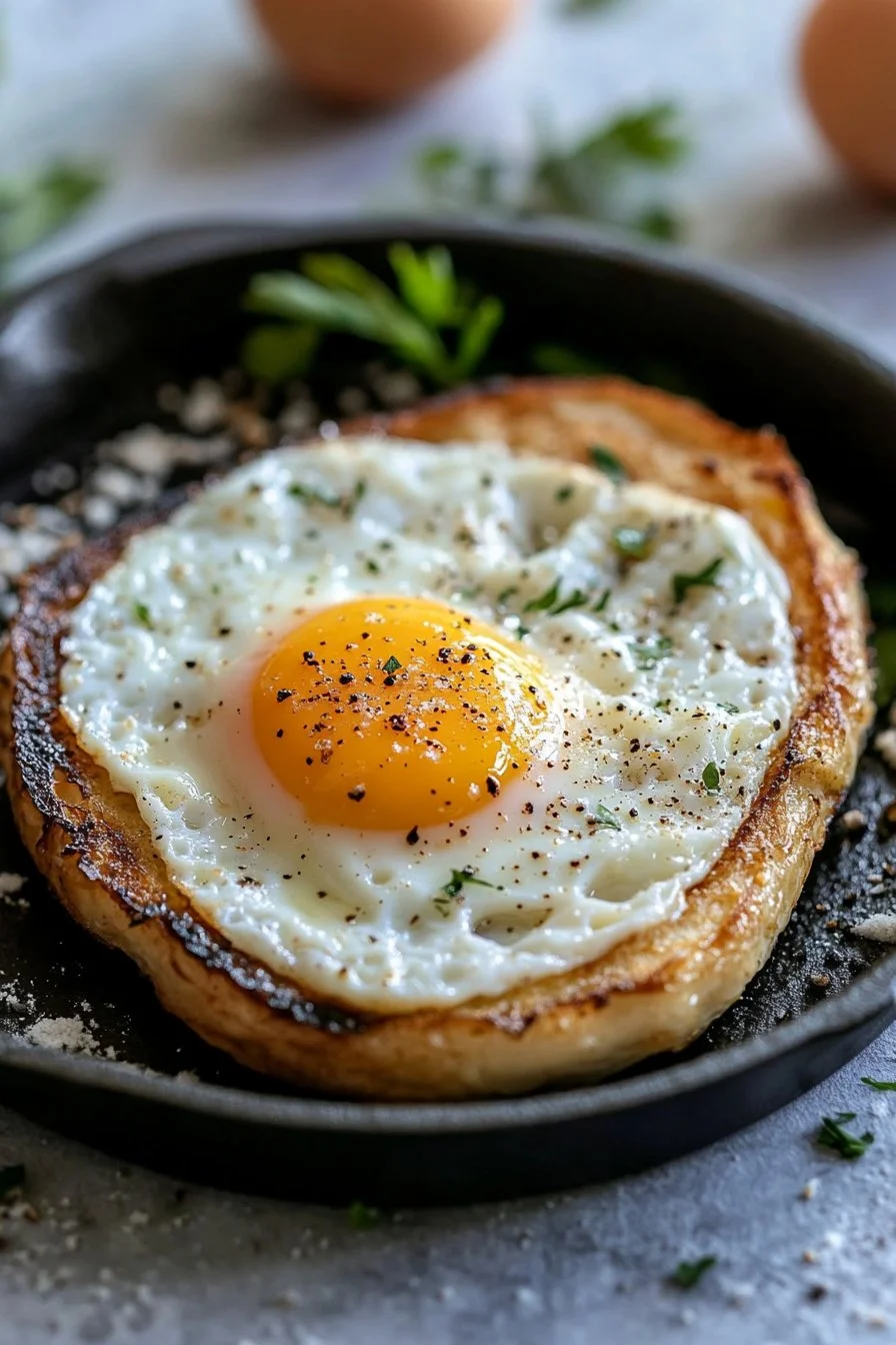 Breakfast of corn starch and egg
