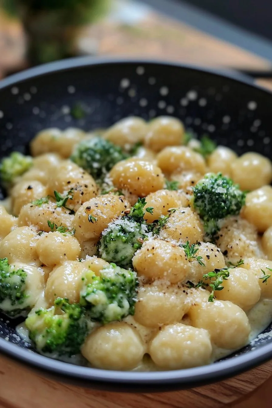 Cremige Gnocchi in Brokkoli-Sahnesauce