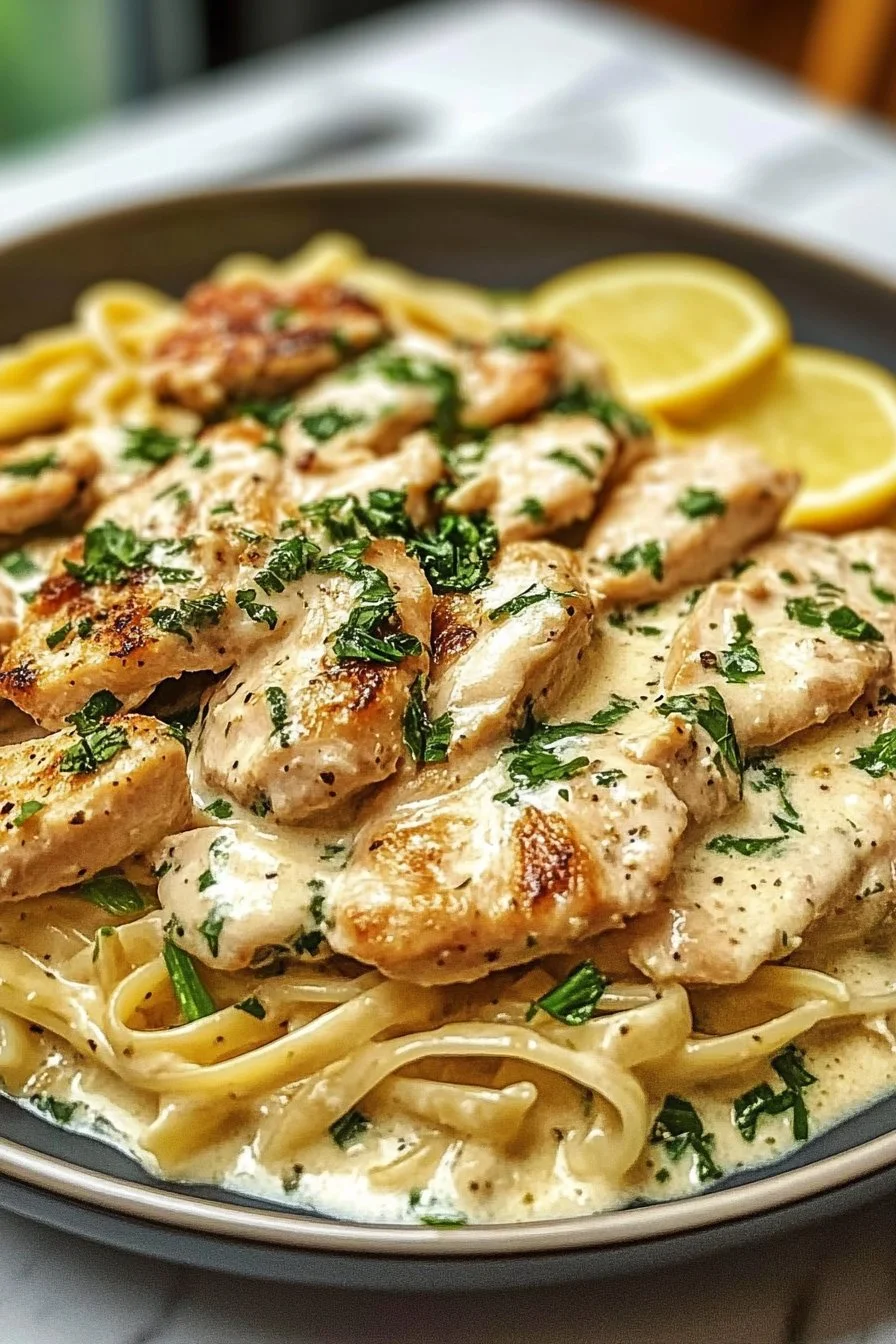 Cremige Hähnchen Alfredo