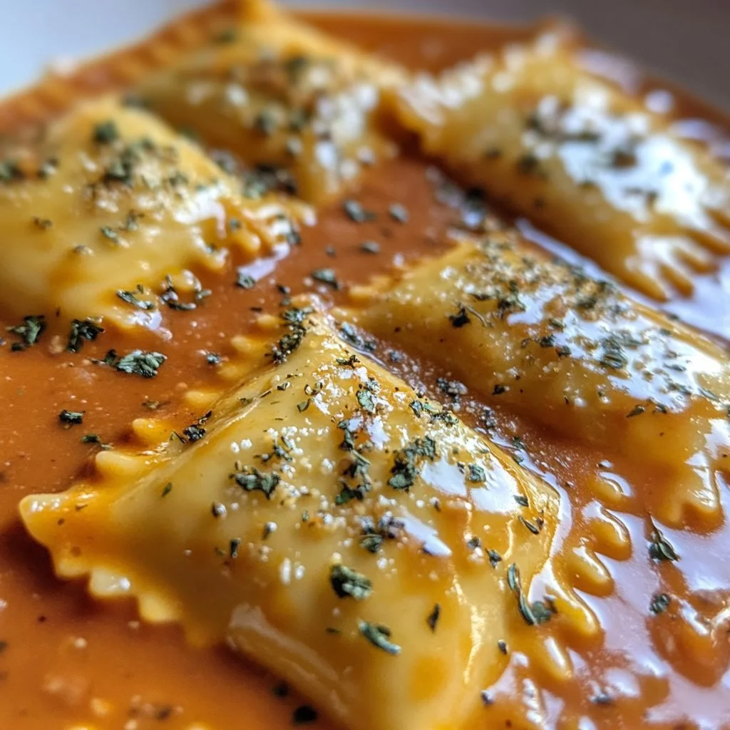Cremige toskanische Ravioli mit frischen Zutaten und köstlicher Füllung