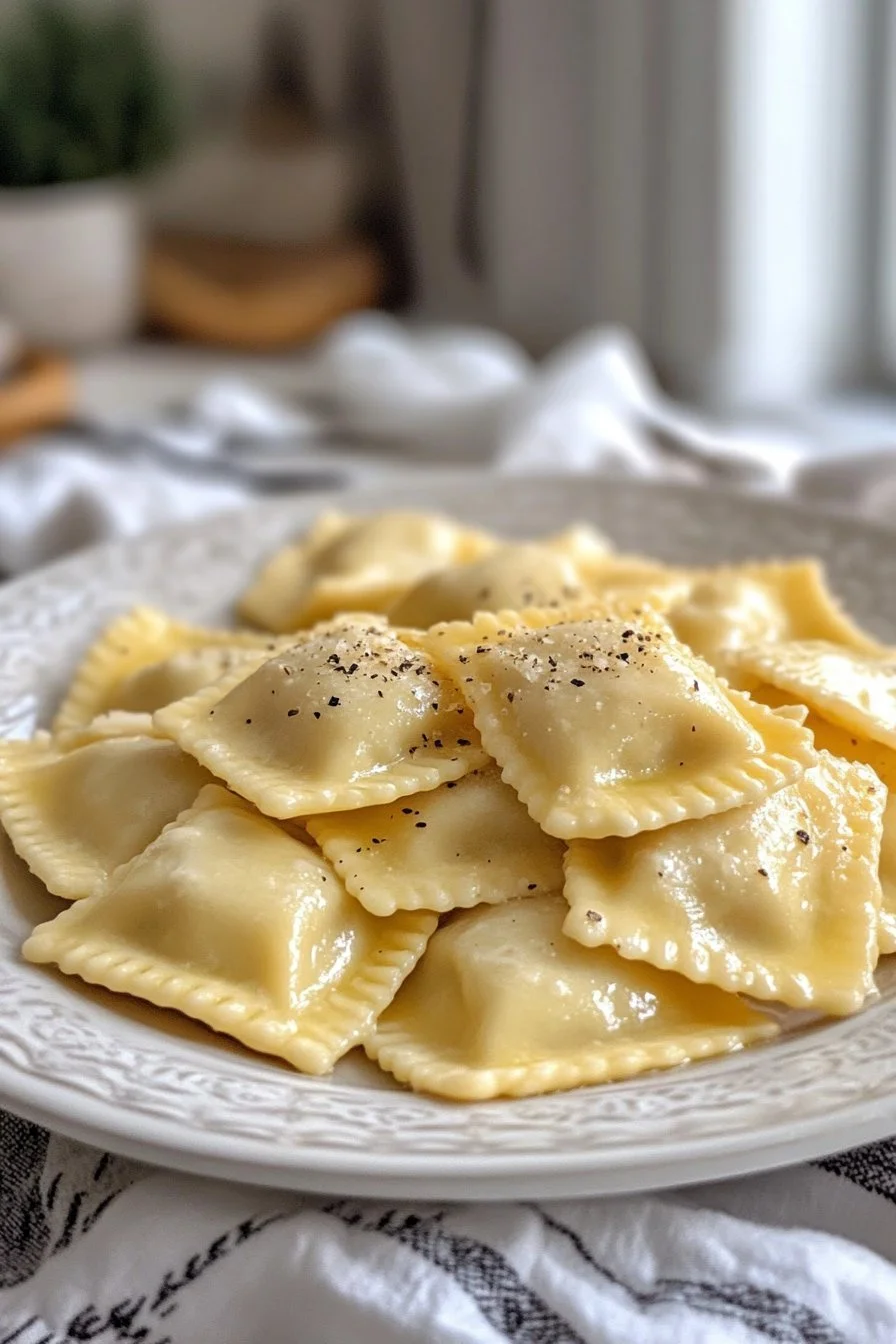 Cremige toskanische Ravioli